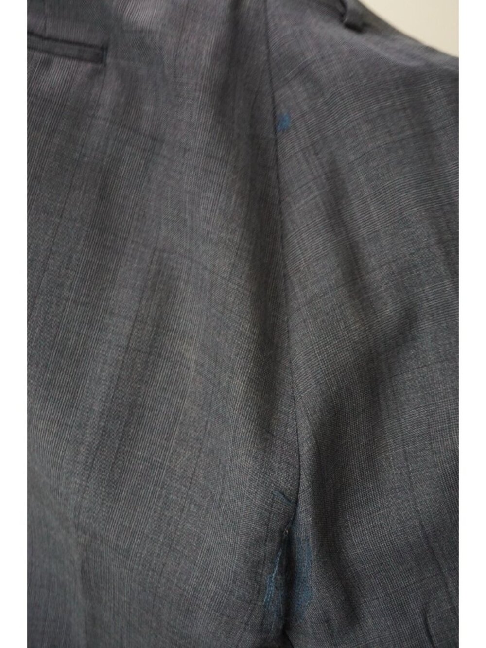 Lauren Ralph Lauren Slim Fit Blue Plaid Wool 3 Pc Suit Jacket Pants Vest Sz 44R - Picture 7 of 12